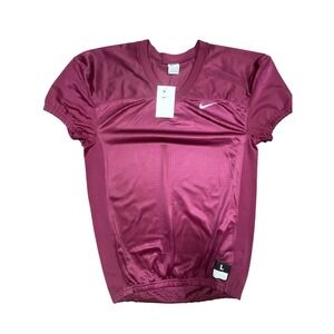 Nike Vapor Football Jersey Men Large Red Blank Varsity Training Rugby Gym Work